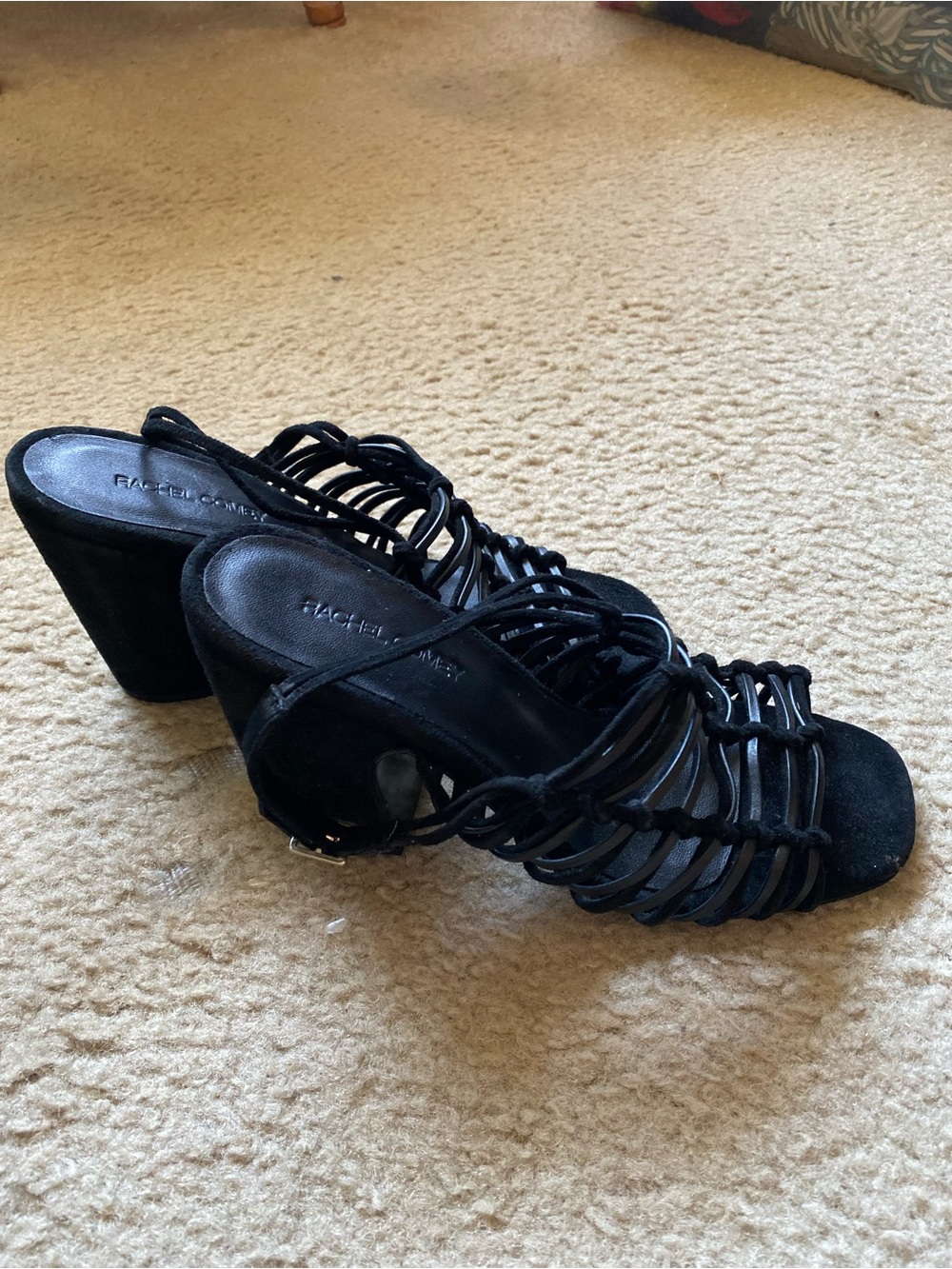 Rachel Comey Black Strappy Heeled Sandals size 8 - Picture 3 of 9